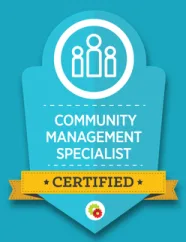 DigitalMarketer Community Management Specialist certified badge