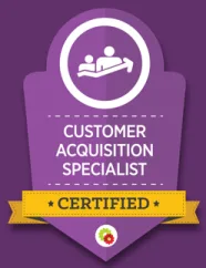 DigitalMarketer Customer Acquisition Specialist certified badge