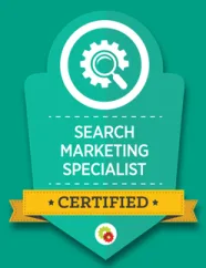 DigitalMarketer Search Marketing Specialist certified badge