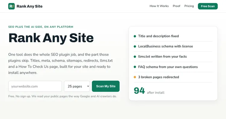 Rank Any Site