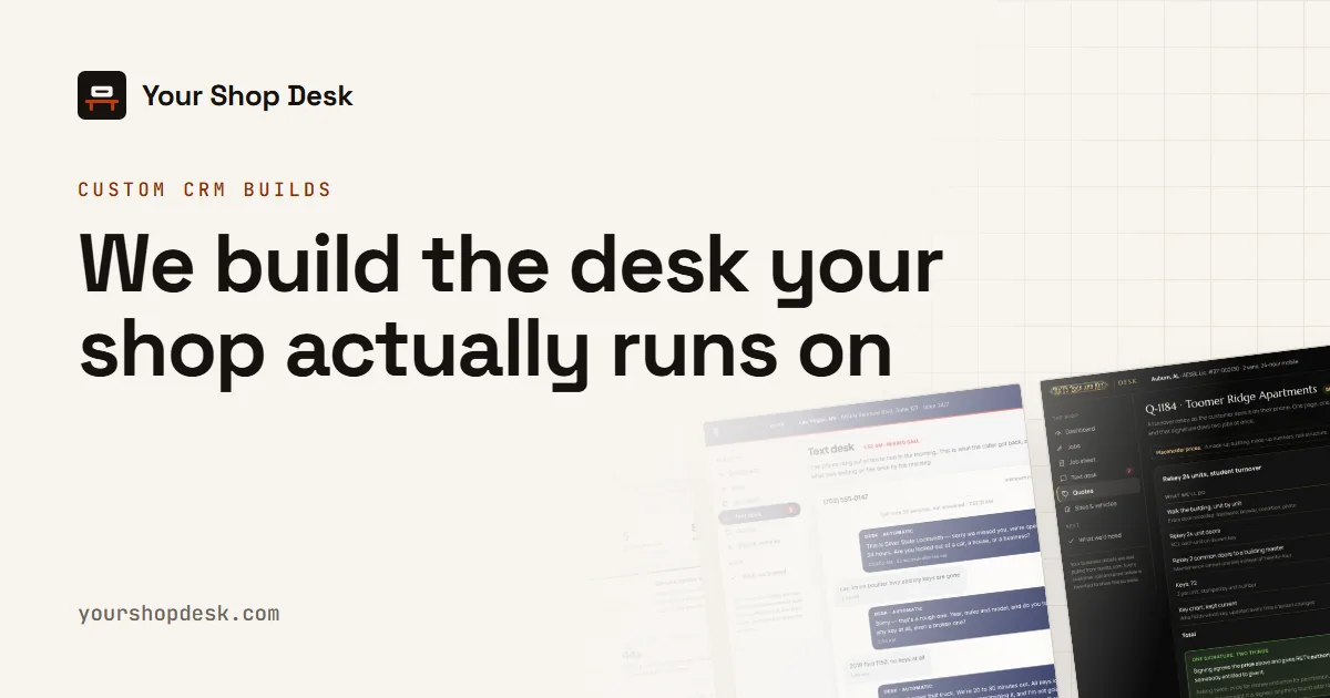 Shop Desk