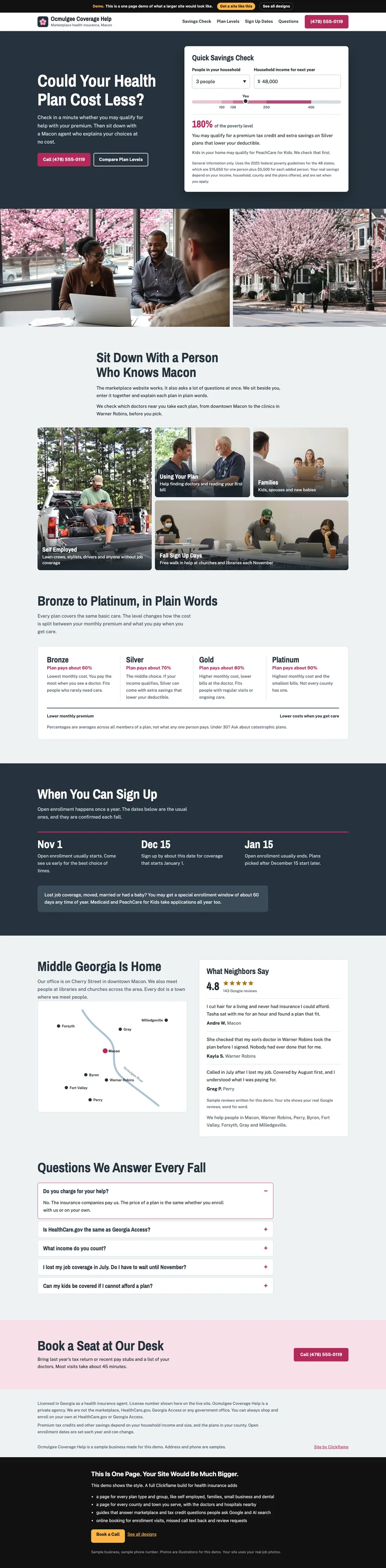 Cherry Street Navigator website design