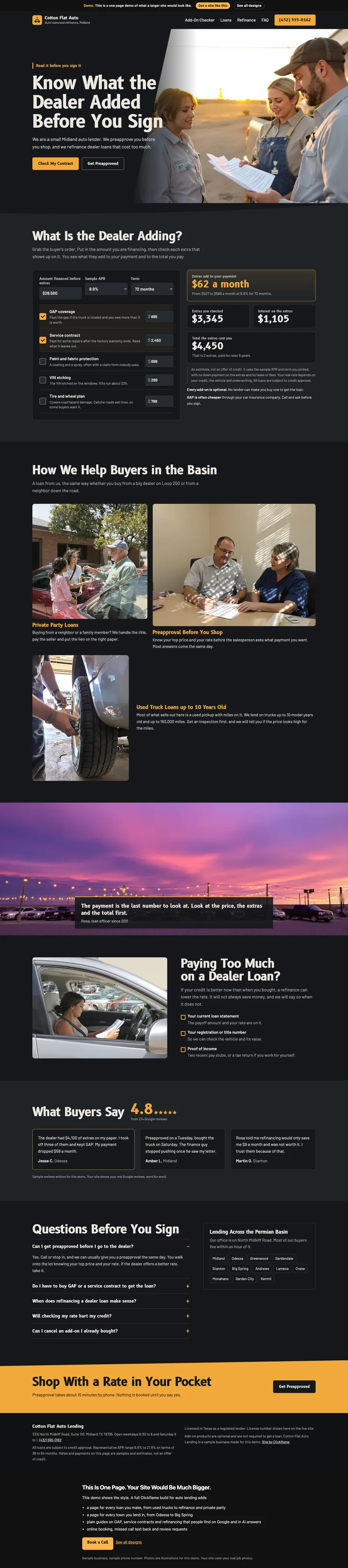 Sodium Night website design