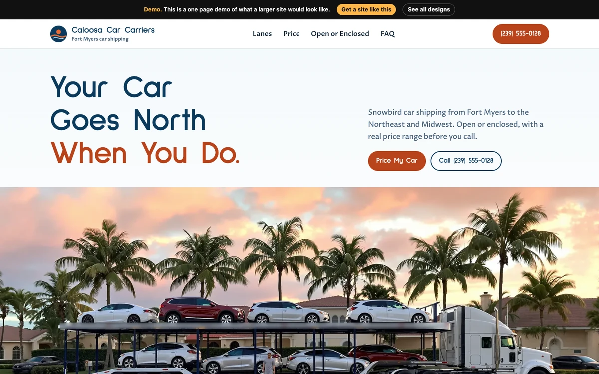 Snowbird Lanes website design on a desktop