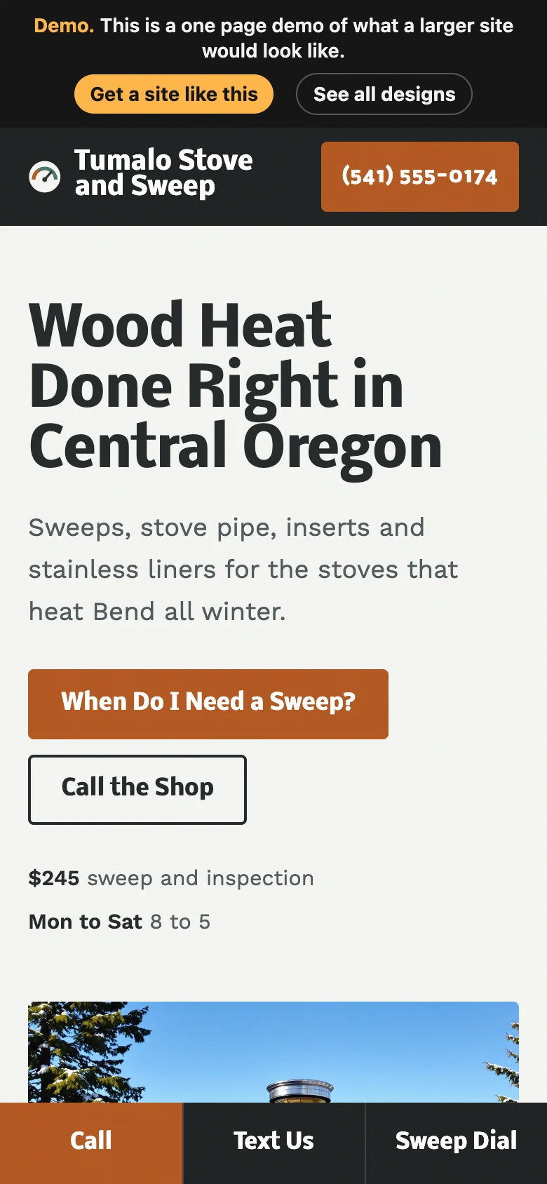 Stove Dial High Desert on a phone