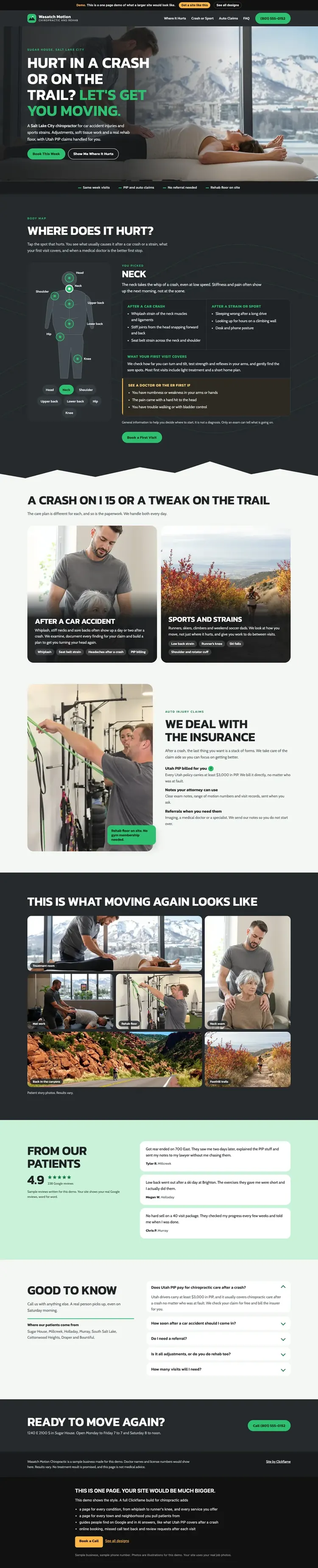 Mountain Motion website design