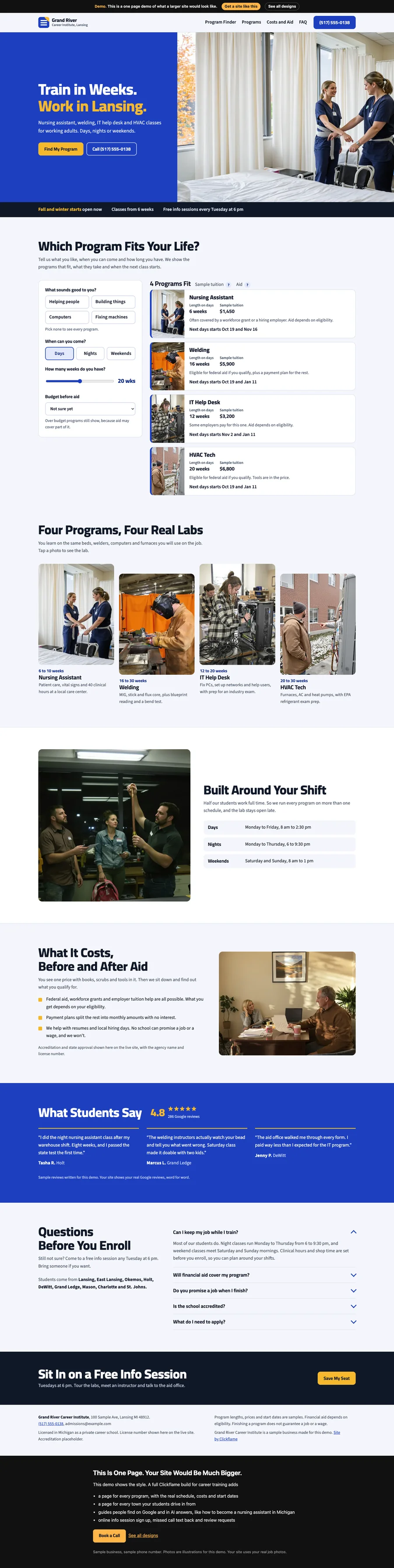 Catalog Cobalt website design