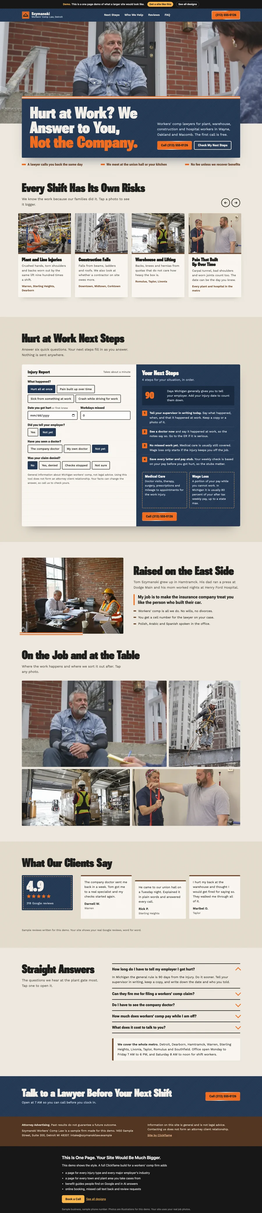 Shop Floor Denim website design