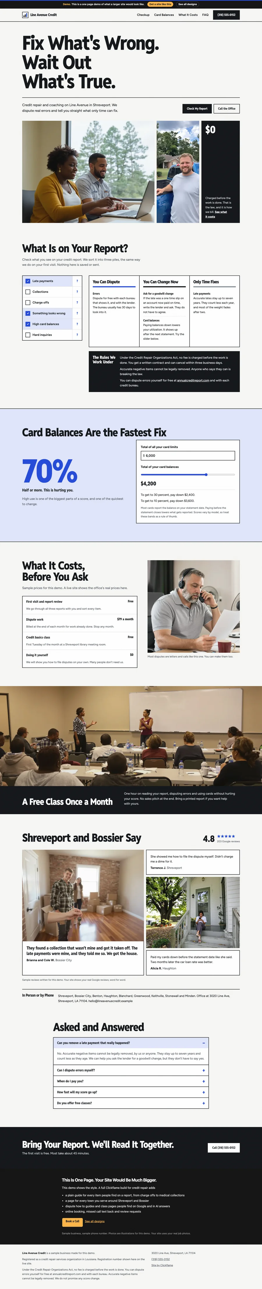Straight Report Mono website design