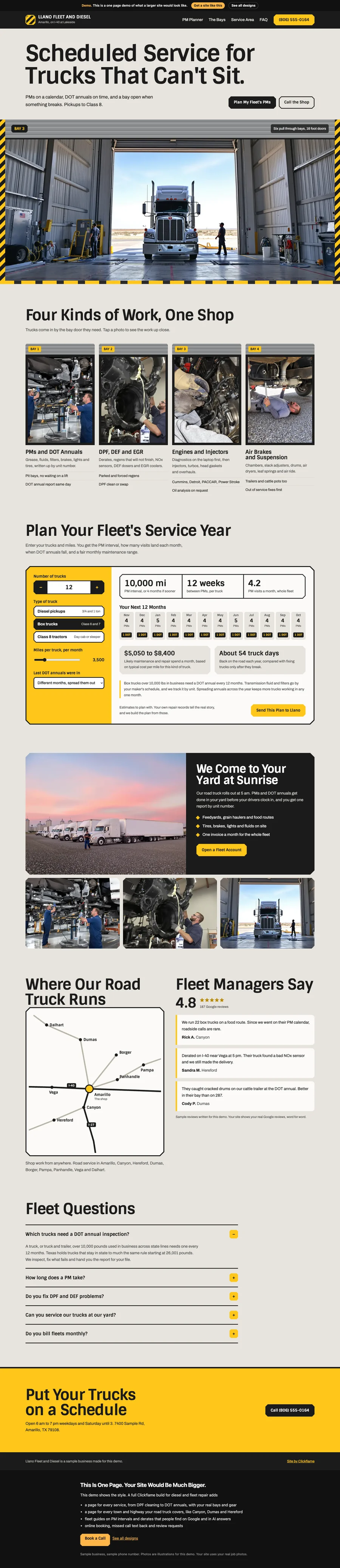 Bay Door Heavy website design