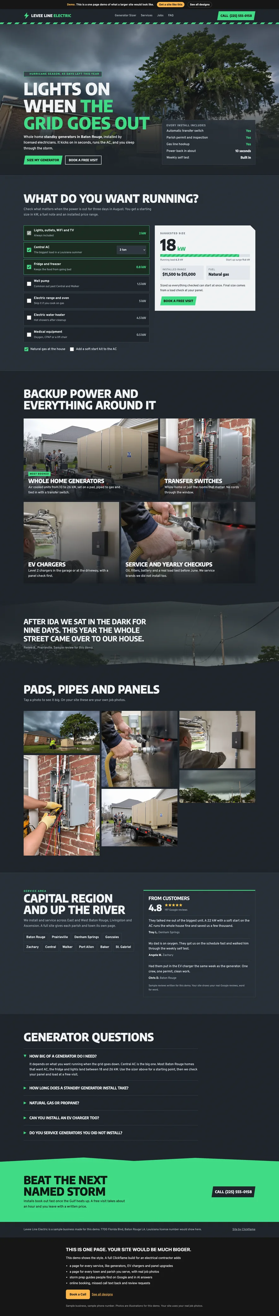 Storm Ready website design