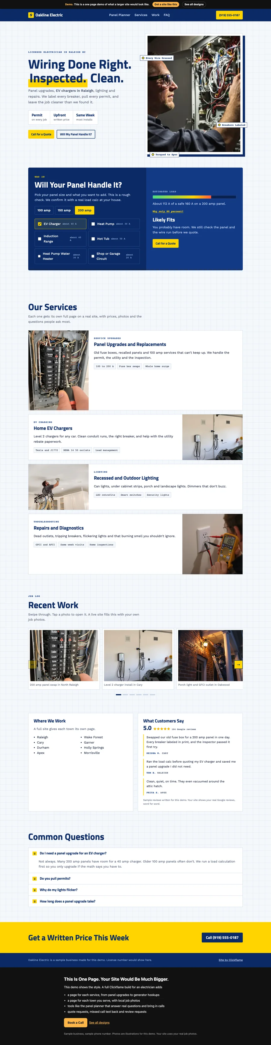 Blueprint website design