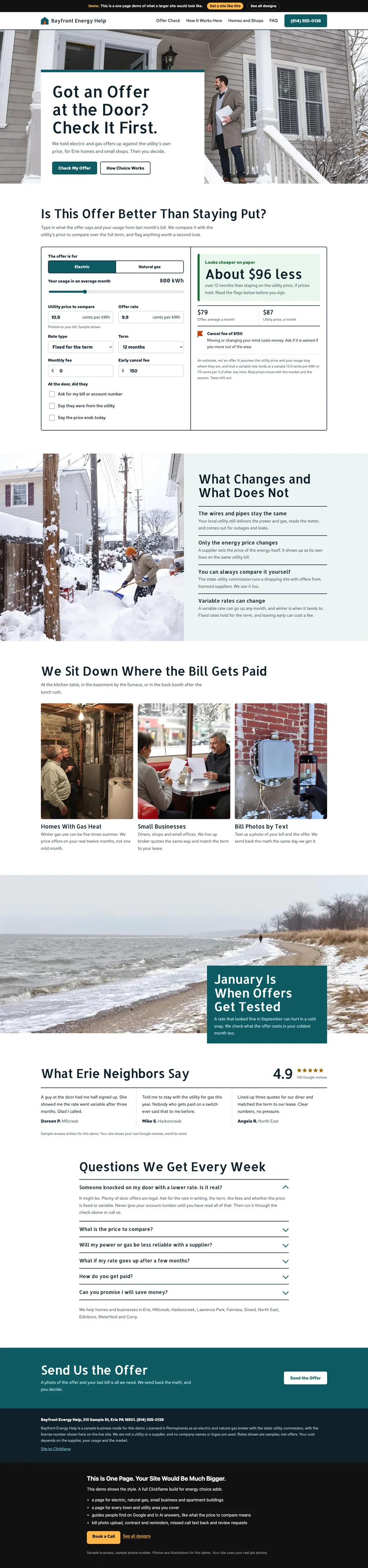 Snowbelt Plain website design