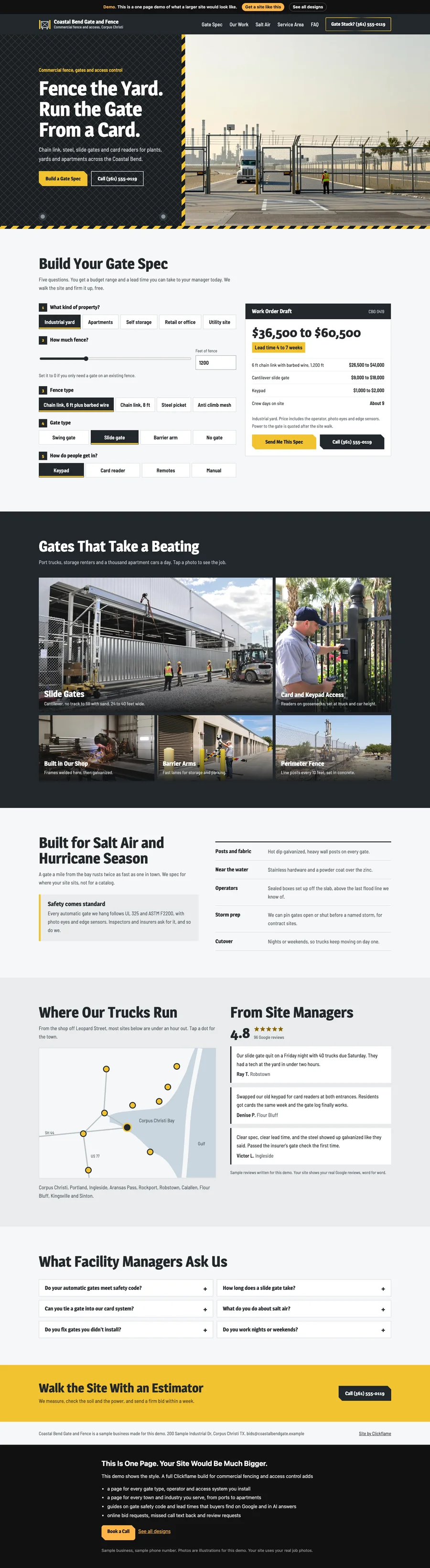 Galvanized Gate Leaf website design