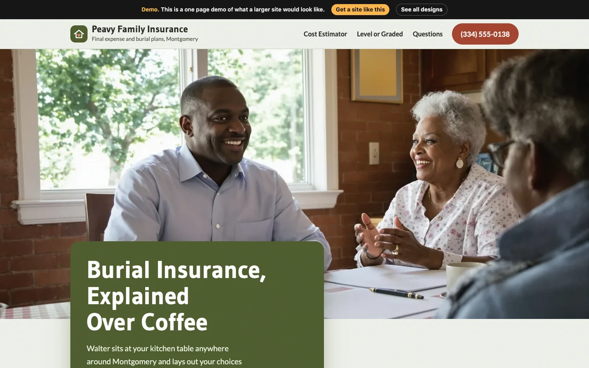 Kitchen Table Talk website design on a desktop