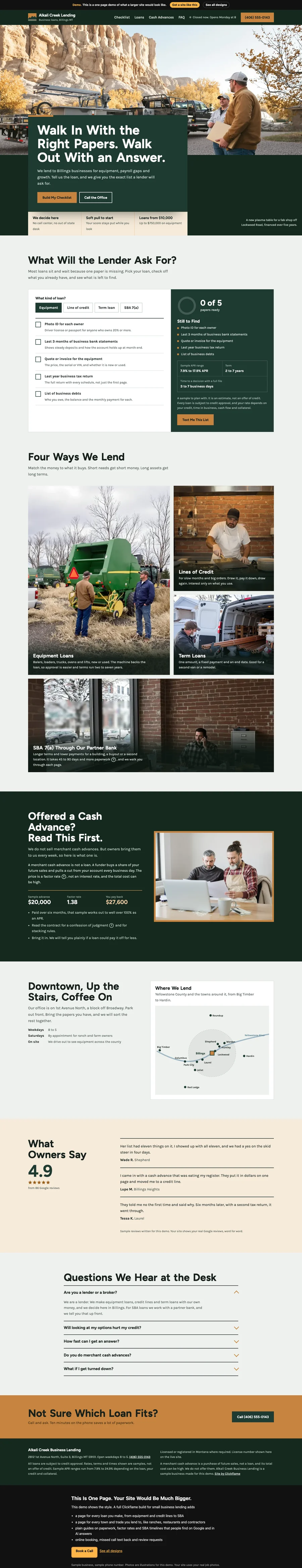 Sandstone Slab website design