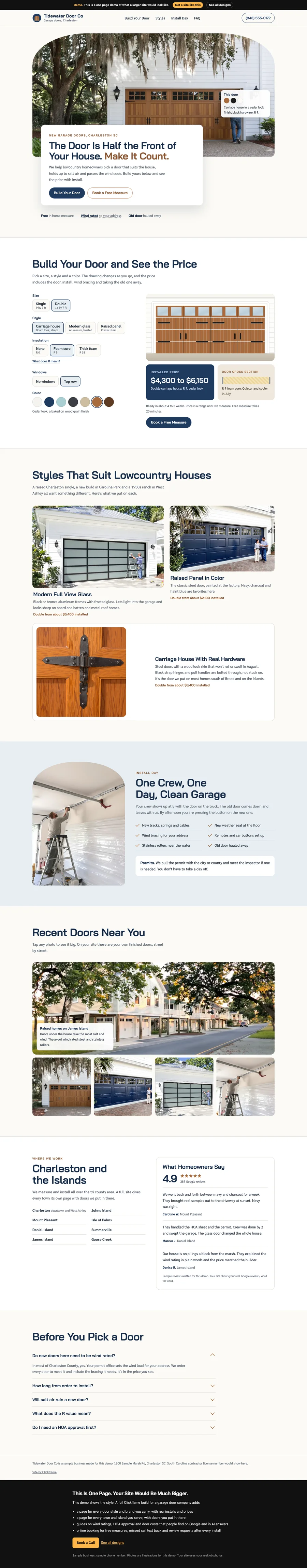 Lowcountry Curb Appeal website design