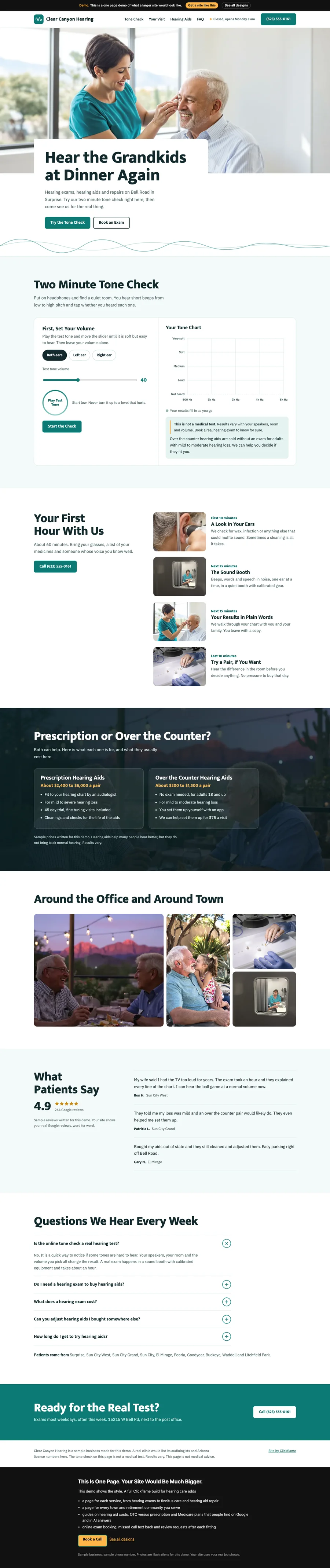 Clear Signal website design