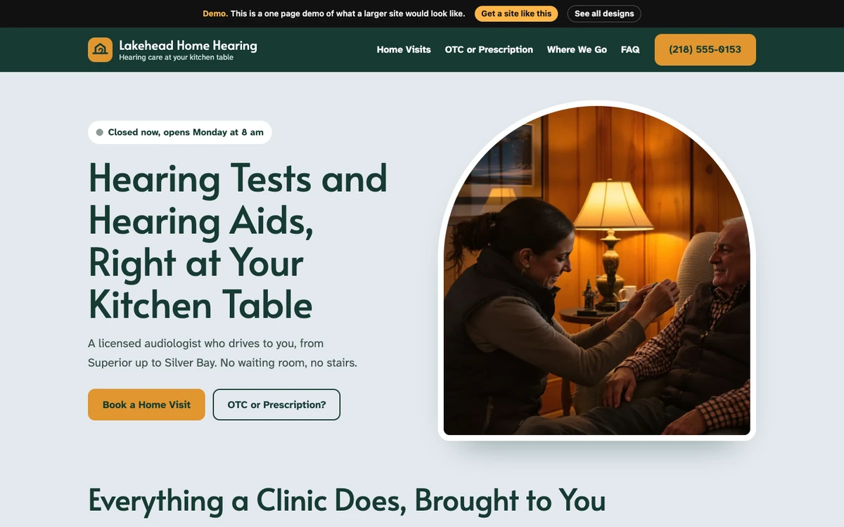 Kitchen Table Visit website design on a desktop