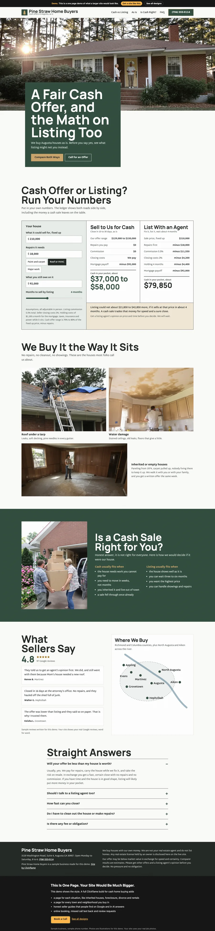 Porch Ledger website design