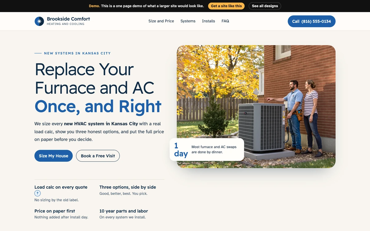 Cool Showroom website design on a desktop