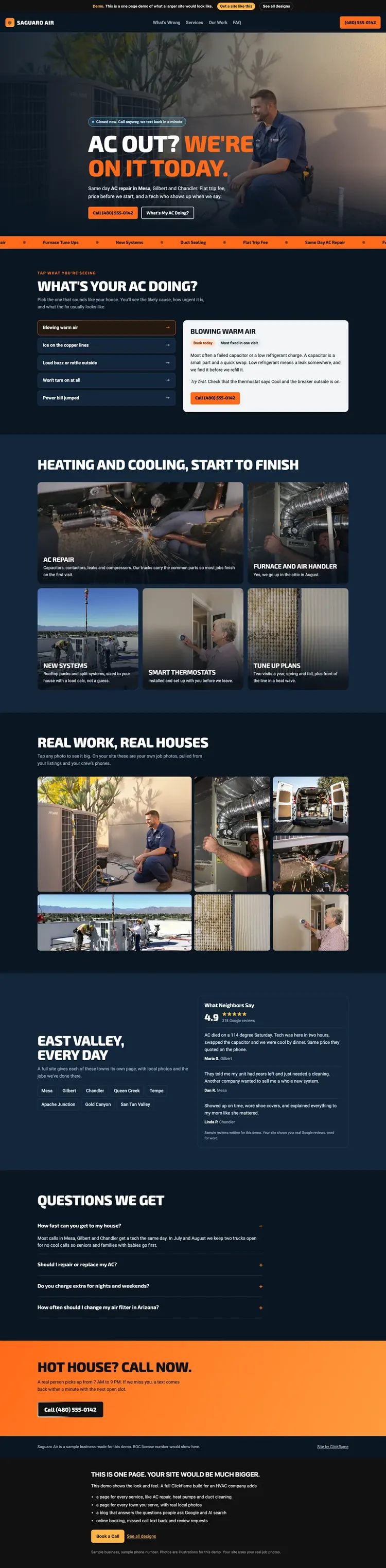Bold Dispatch website design