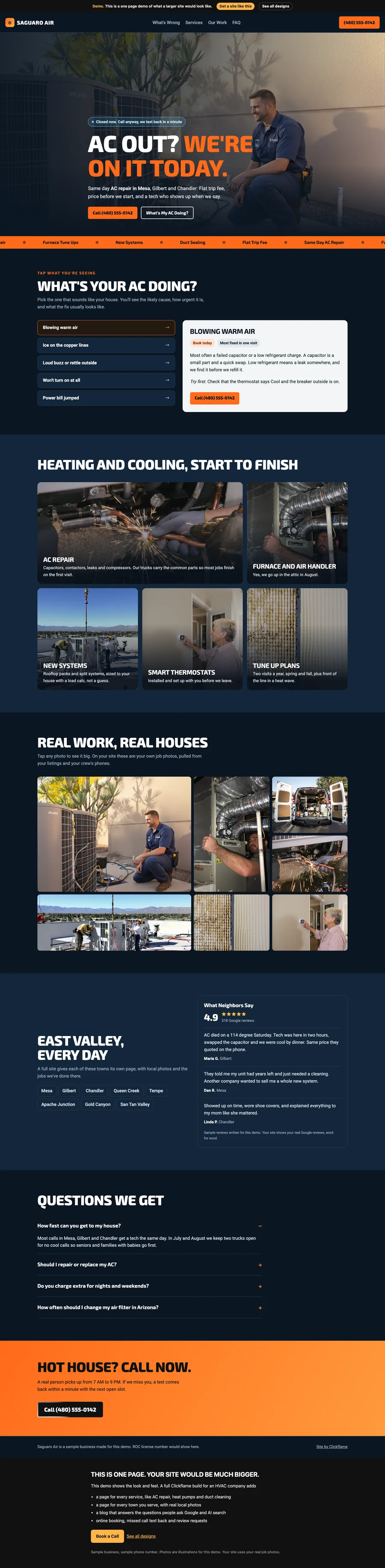Bold Dispatch website design