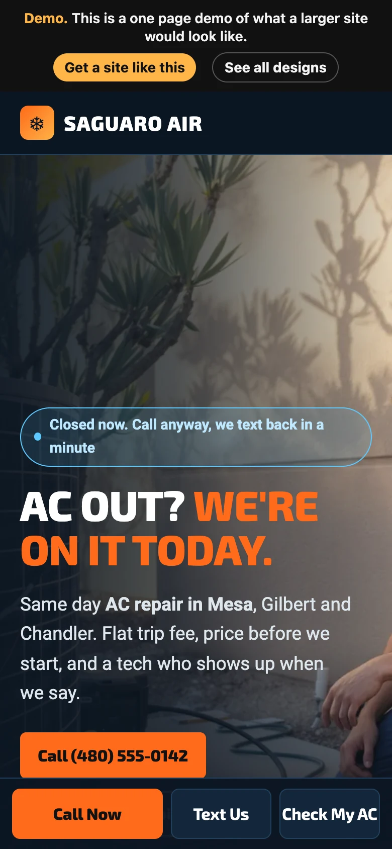 Bold Dispatch on a phone