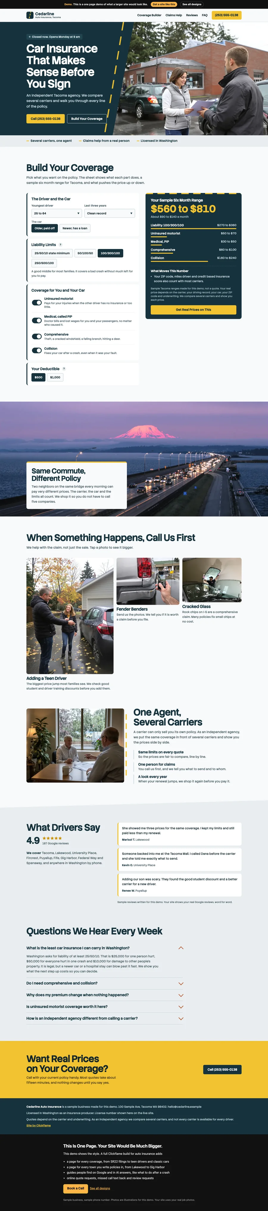 Wet Lane Lines website design