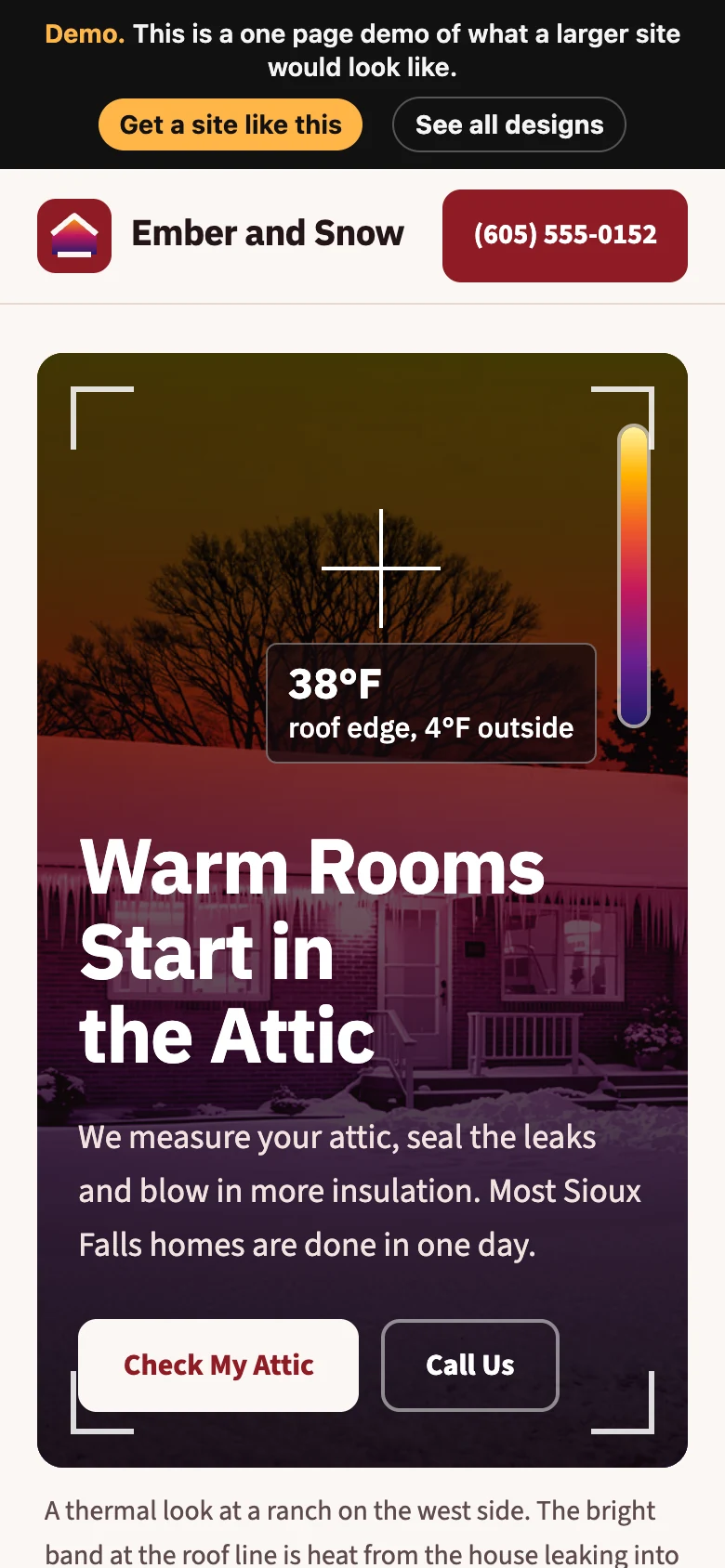 Thermal Camera Red on a phone