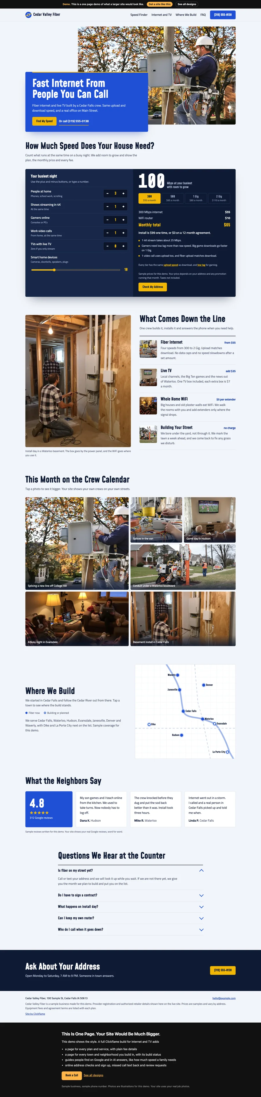 Cobalt Prairie website design