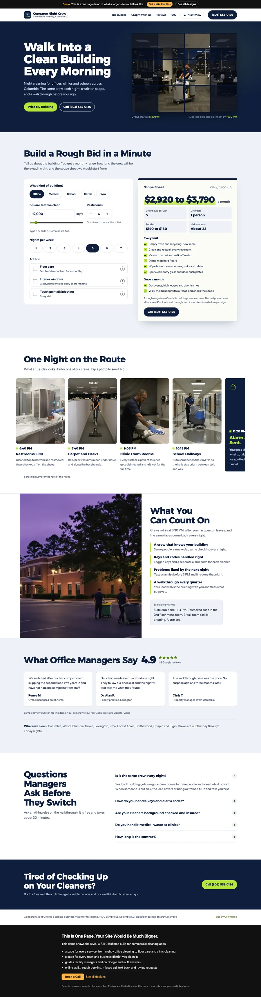 Lights On After Hours website design