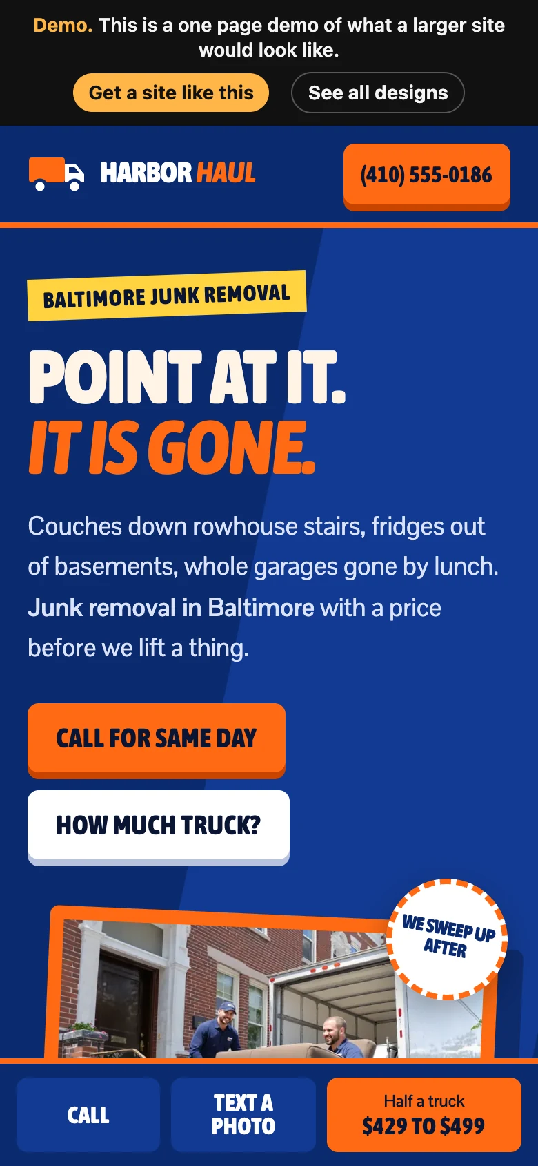 Loud Truck Pop on a phone