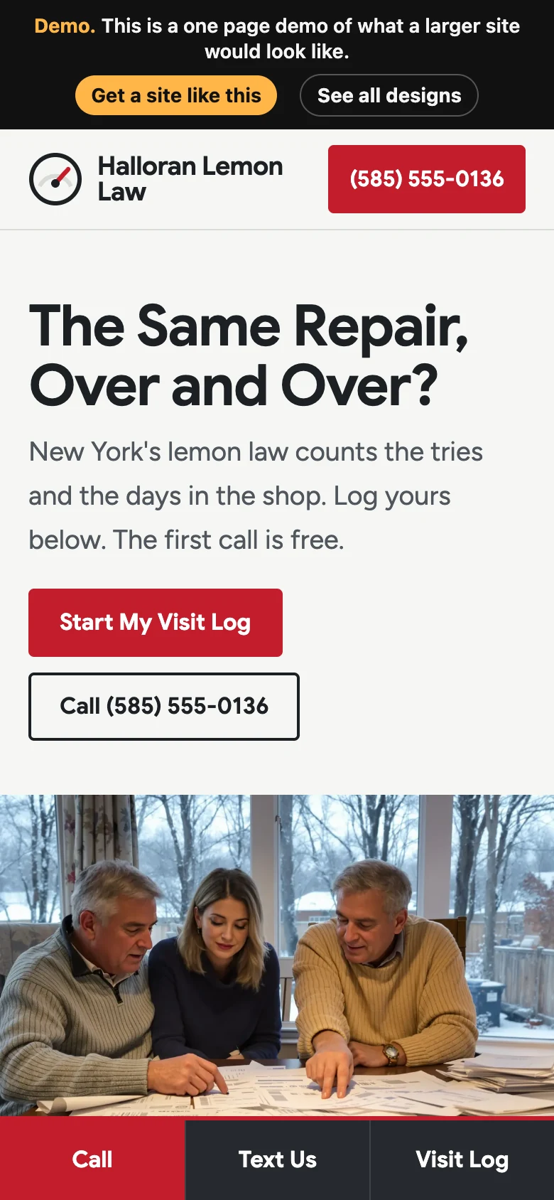 Winter Odometer on a phone