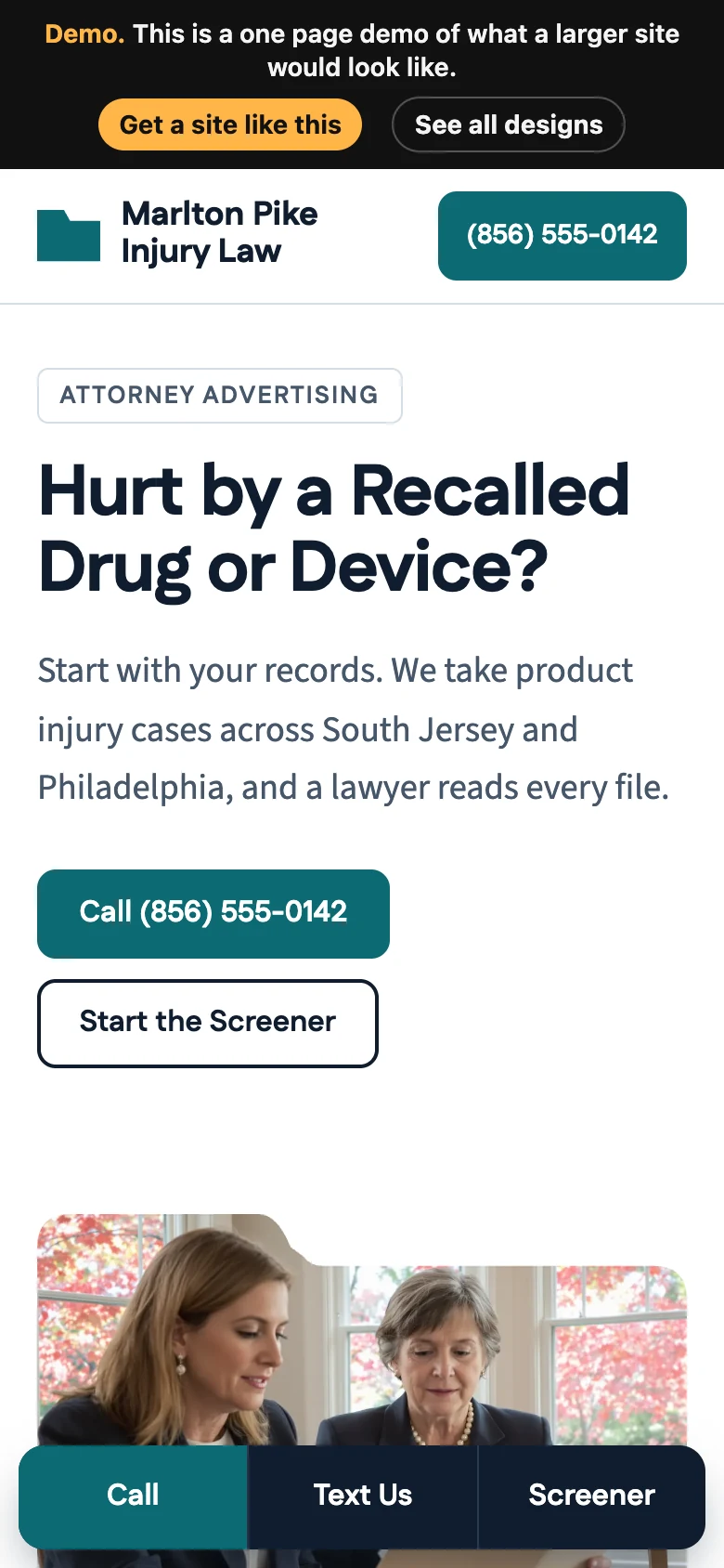 Records Desk on a phone