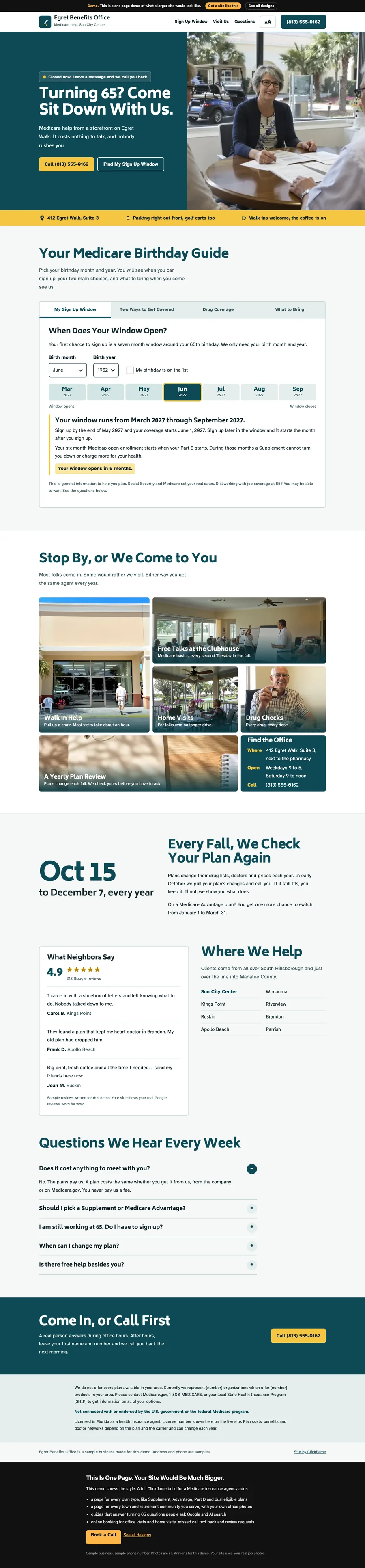 Storefront Large Print website design