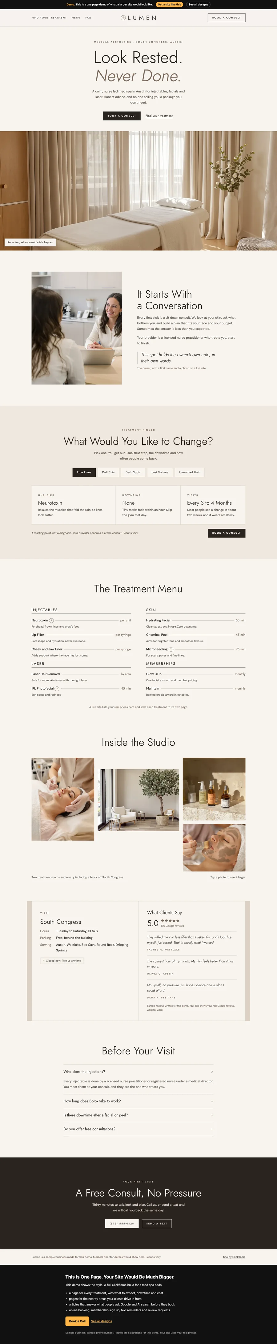 Quiet Luxury website design