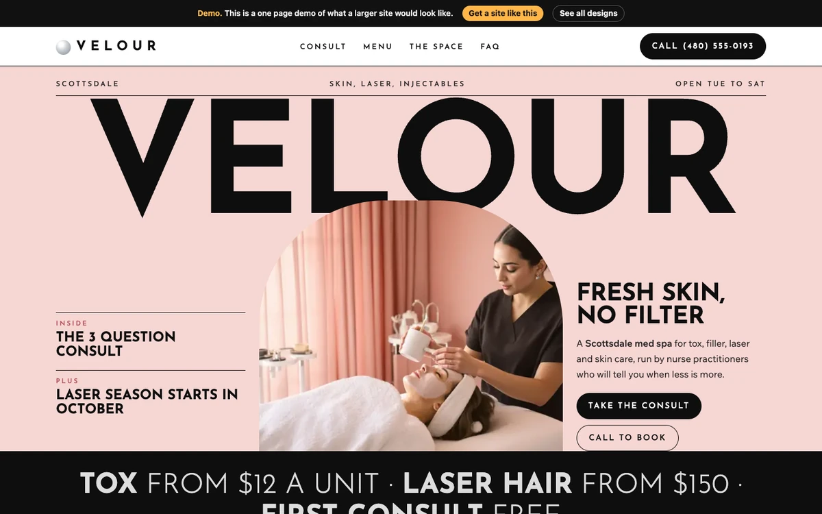 Chrome Editorial website design on a desktop
