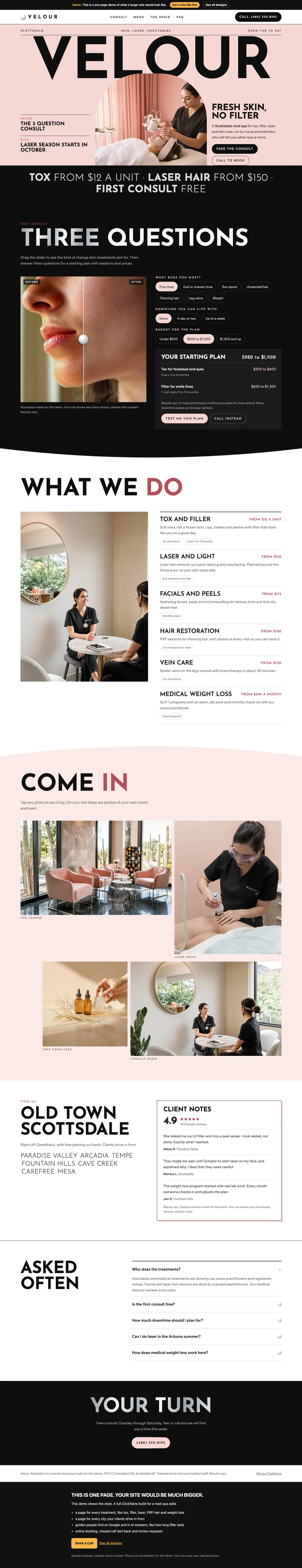 Chrome Editorial website design