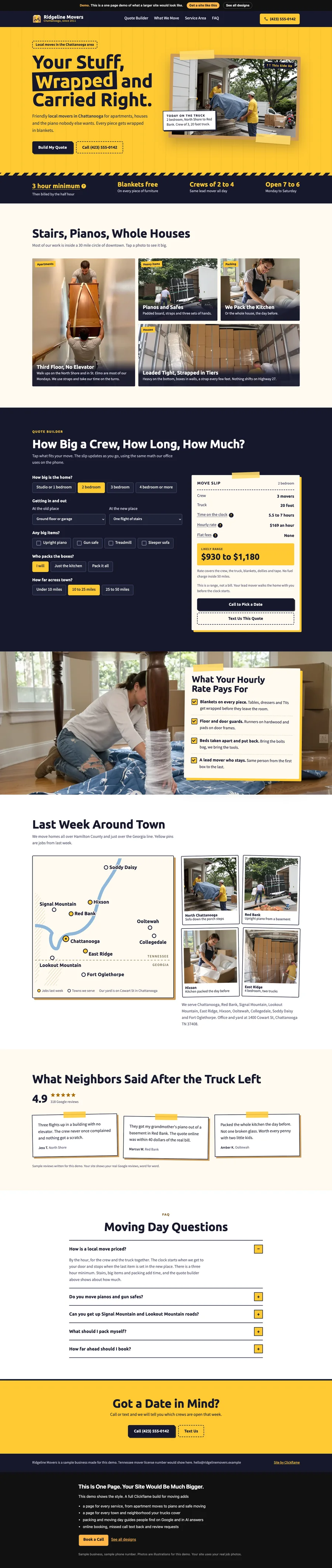 Packing Tape Yellow website design
