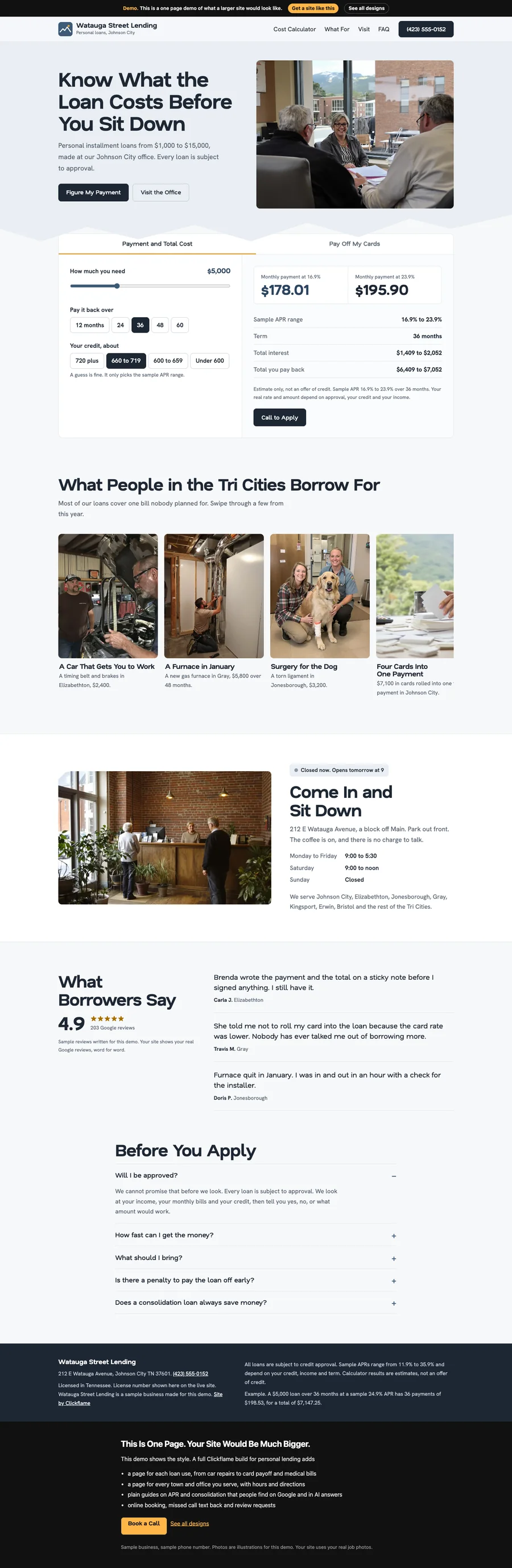 Ridge Slate website design