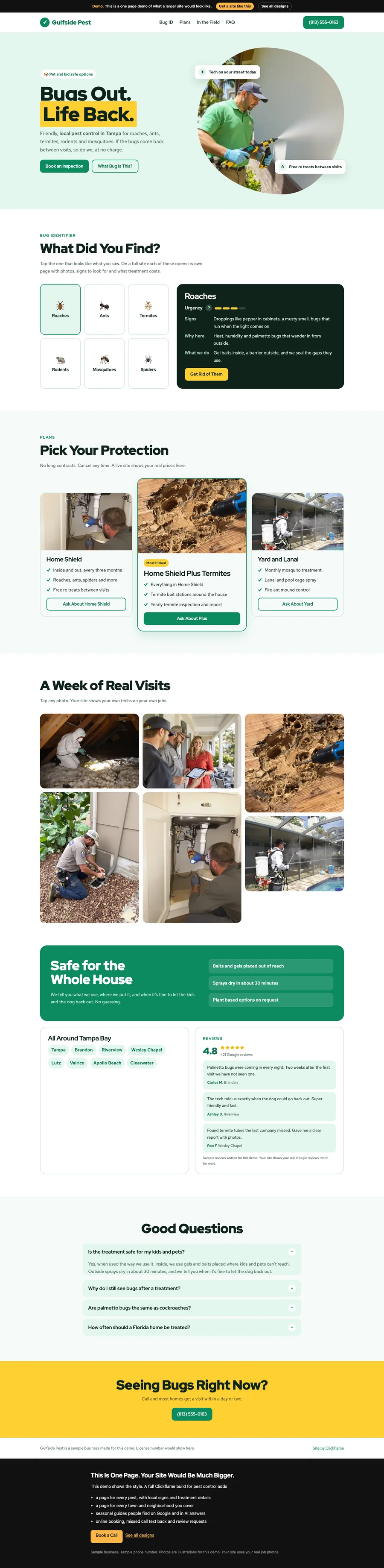 Bright and Friendly website design