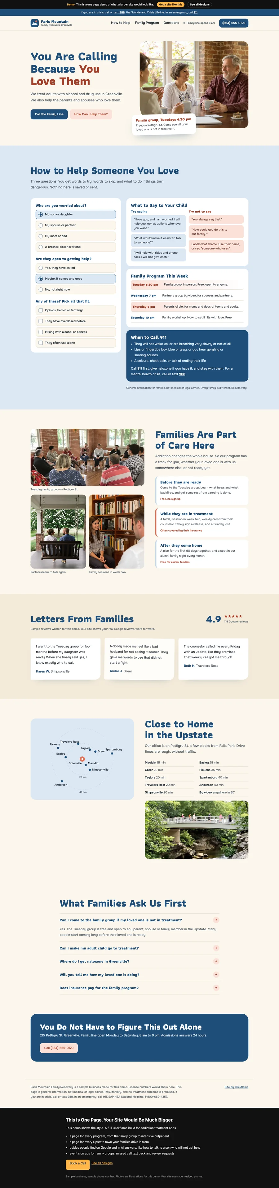 Kitchen Table Letter website design