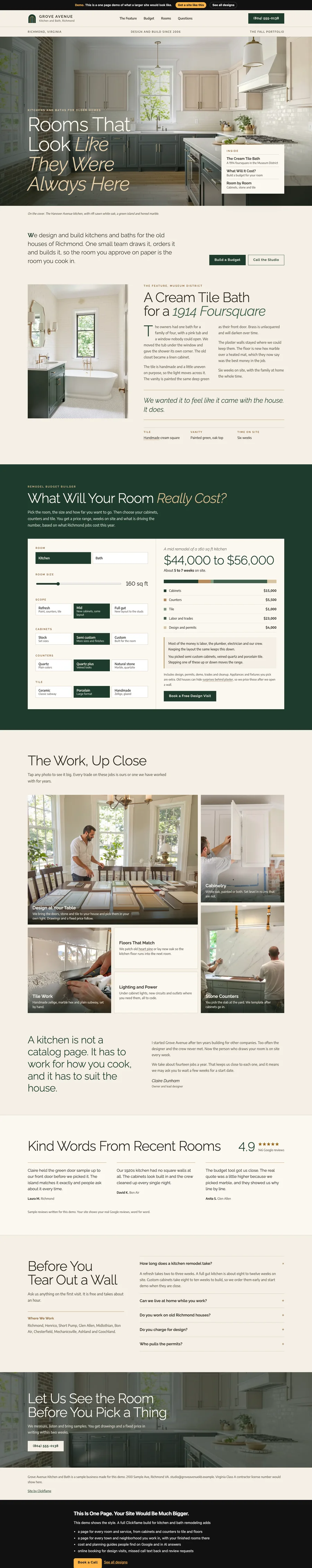 White Oak Editorial website design