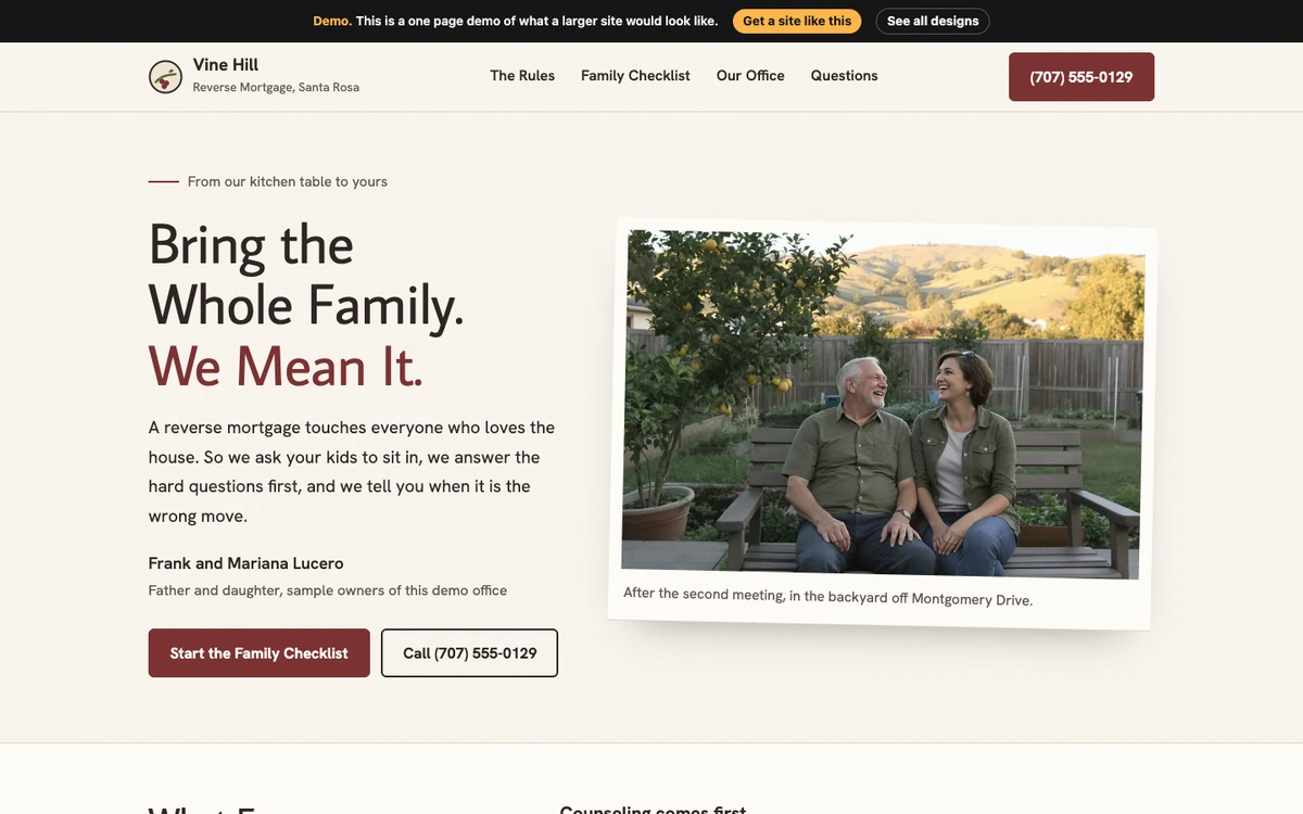 Kitchen Table Letter website design on a desktop