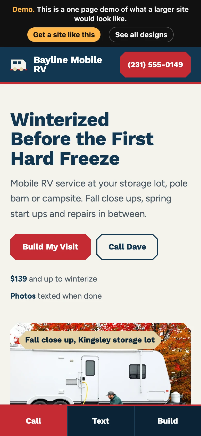 Freeze Line Utility on a phone