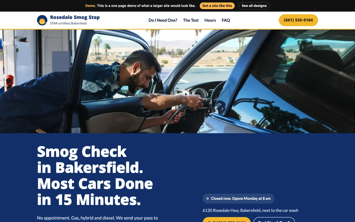 Valley Sun Lane website design on a desktop