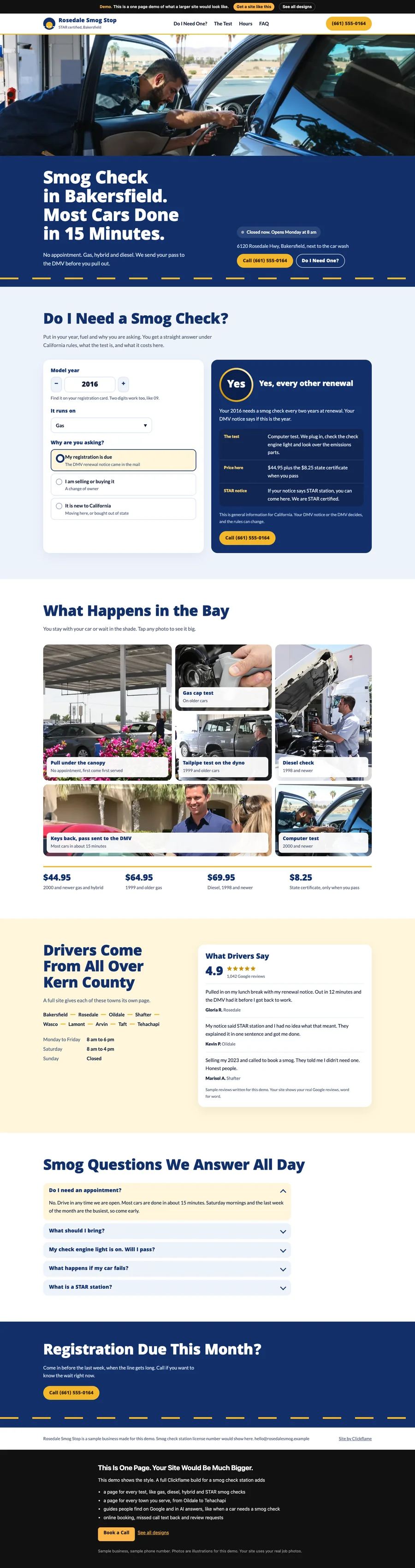 Valley Sun Lane website design