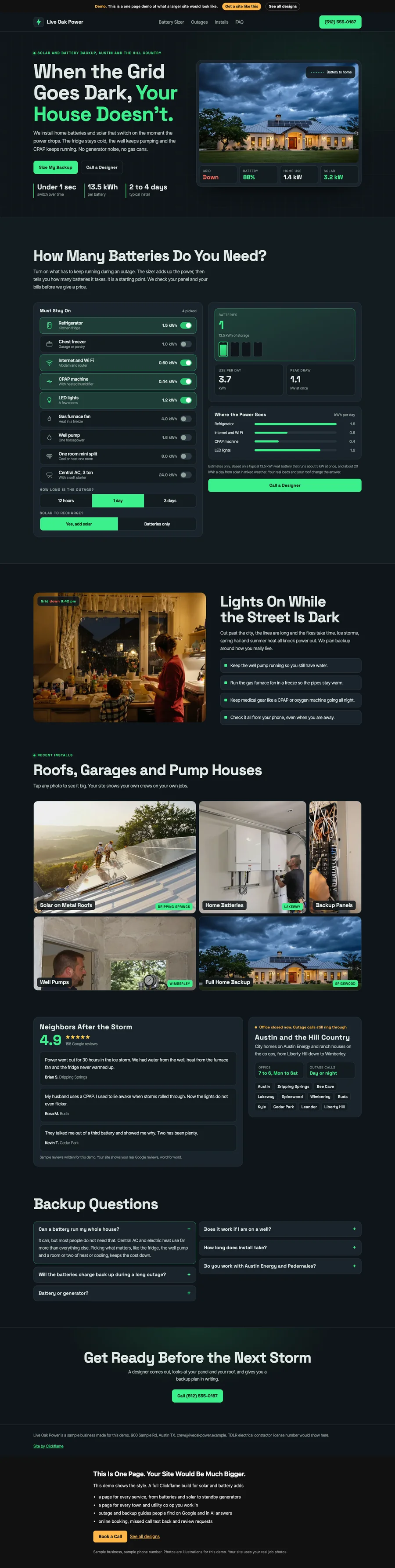 Grid Dashboard website design