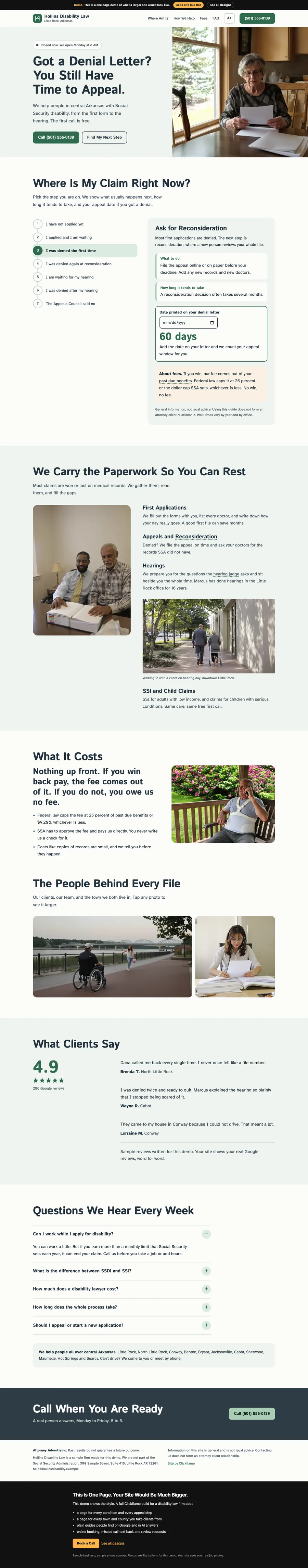 Large Print Calm website design